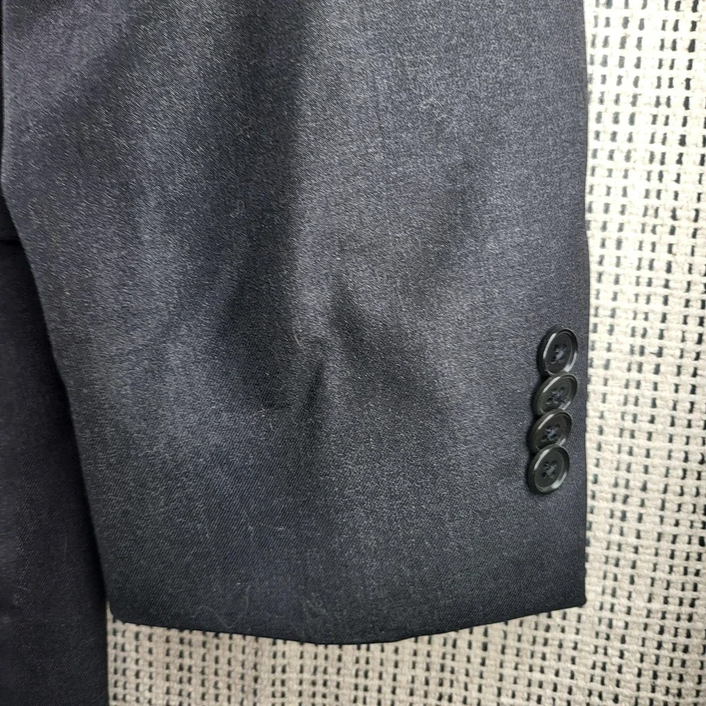 Saks Fifth Avenue‎ Blazer Mens 44R Gray Wool Loro Piana Super 130s Sport Coat